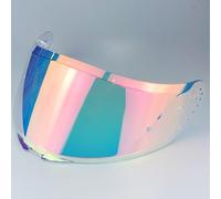 Motocicleta Protector Facial for Casco de Motocicleta Shaft 526sp, Accesorio de Repuesto, Visera antiarañazos, Lentes de Colores for Casco de Motocicleta, Color C(E Aurora Red)