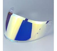 Motocicleta Protector Facial for Casco de Motocicleta Shaft 526sp, Accesorio de Repuesto, Visera antiarañazos, Lentes de Colores for Casco de Motocicleta, Color C(H Aurora Gold)