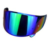 Motocicleta Protector Facial for Casco de Motocicleta Shaft 610, Accesorio de Repuesto, Visera antiarañazos, Lentes de Colores for Casco de Motocicleta, Color B, Plateado(A Gradient Green)