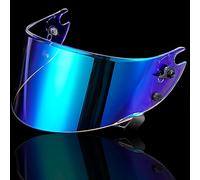 Motocicleta Protector Facial for Casco de Motocicleta Shark Race R Pro GP, Accesorio de Repuesto, Visera antiarañazos, Lentes de Colores for Casco de Motocicleta, Color Rojo té G(A Aurora Blue)