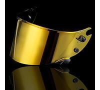 Motocicleta Protector Facial for Casco de Motocicleta Shark Race R Pro GP, Accesorio de Repuesto, Visera antiarañazos, Lentes de Colores for Casco de Motocicleta, Color Rojo té G(C Aurora Gold)