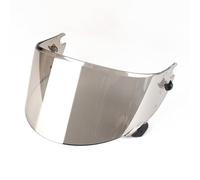 Motocicleta Protector facial for casco de motocicleta Shark Race R Pro GP, accesorio de repuesto, visera antiarañazos, lentes de colores for casco de motocicleta, color dorado y rojo.(E Aurora Silver)