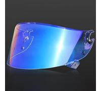 Motocicleta Protector Facial for Casco de Motocicleta Shark Race-R Speed-R, Accesorio de Repuesto, Visera antiarañazos, Lentes de Colores for Casco de Motocicleta, Color marrón(B Aurora Blue)