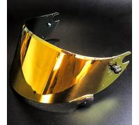 Motocicleta Protector Facial for Casco de Motocicleta Shark Race-R Speed-R, Accesorio de Repuesto, Visera antiarañazos, Lentes de Colores for Casco de Motocicleta, Color marrón(D Electroplated Gold)