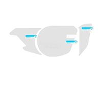 Motocicleta Protector Pantalla para CBR250RR para CBR 250RR 2017-2022 Película Protección contra Rayaduras Motocicleta Protector Cubierta Tablero Instrumentos(2pcs)