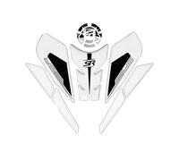 Motocicleta Protector Tanque Almohadilla Protectora Lateral Combustible Motocicleta, Calcomanías De Accesorios para 450SR 450 Sr 2022 2023 2024, Almohadillas Tanque