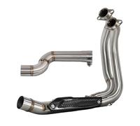 Motocicleta Protector Térmico Escape para F900 F900R F900XR 2020-2024 Escape De Motocicleta Modificar Colector Línea Tubo Enlace Frontal Interfaz Opcional