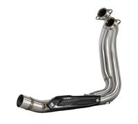 Motocicleta Protector Térmico Escape para F900 F900R F900XR 2020-2024 Escape De Motocicleta Modificar Colector Línea Tubo Enlace Frontal Interfaz Opcional