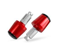 motocicleta Puños Universales Para Manillar De Motocicleta De 7/8", Tapas De Manillar Y Deslizadores Para YZF R1, YZF R6, YZF R125, YZFR15, R25, YZF R3 extremo del mango(Red)