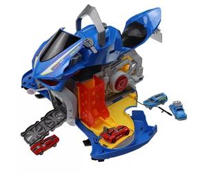 Motocicleta que puede transformarse en un aparcamiento - azul