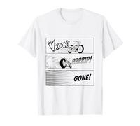 Motocicleta Racing Speed Driver Moto Rider Comic Style Biker Camiseta