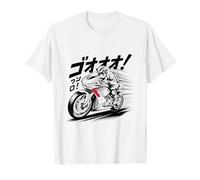 Motocicleta Racing Speed Driver Moto Rider Comic Style Biker Camiseta