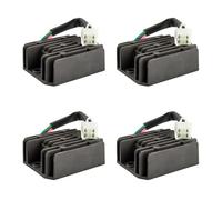 Motocicleta Regulador Voltaje 4X Universal 4 Cables De Onda Completa Accesorios De Motocicleta Regulación De Voltaje Regulador Rectificador Conector Estabilizador 12V DC Quad