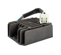 Motocicleta Regulador Voltaje Accesorios De Repuesto Universales, Conector Estabilizador Rectificador Regulador De Voltaje Negro De 4 Cables para Motocicleta, 12V CC Quad