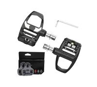 Motocicleta Reposapiés Pedales Bicicleta Carretera BUCKLOS Para LOOK KEO, Pedales Autoblocantes Carbono Para KEO Pedales Automáticos Nailon Ultraligeros Piezas Ciclismo Reposapiés Motocicleta(CRABONwi