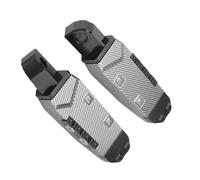 Motocicleta Reposapiés Reposapiés Para Motocicleta, Pedal Trasero De Pasajero Para Yamaha YZF-R25, YZF-R3 Y YZF-R15, Accesorios Modificados, Plataforma Suelo(Grey)
