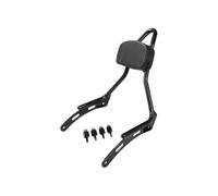 Motocicleta Respaldo Pasajero Kit de respaldo para pasajero motocicleta - Negro/Plateado para Chief Bobber Dark Horse para Super Sport para Icon 2022-2025