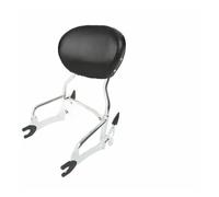 Motocicleta Respaldo Pasajero Respaldo de motocicleta negro/plateado 12" con almohadilla para Chief Dark Horse 2016-2018 y 2017 para Vintage Cl&assic 2014-2018 2015