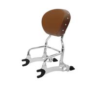 Motocicleta Respaldo Pasajero Respaldo de motocicleta negro/plateado 12" con almohadilla para Chief Dark Horse 2016-2018 y 2017 para Vintage Cl&assic 2014-2018 2015