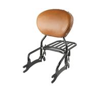 Motocicleta Respaldo Pasajero Respaldo para motocicleta con almohadilla y portaequipajes para Chief Vintage Cl&assic 2014 2015 para Dark Horse 2016 2017 2018