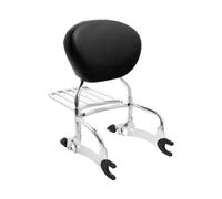 Motocicleta Respaldo Pasajero Respaldo para motocicleta con almohadilla y portaequipajes para Chief Vintage Cl&assic 2014 2015 para Dark Horse 2016 2017 2018