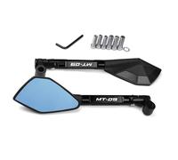 Motocicleta Retrovisores Espejos Retrovisores para Motocicleta para Yamaha MT09 MT-09 MT 09 2014-2020, Retrovisor Lateral para Manillar Laterales Espejos(Negro)