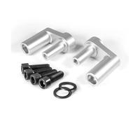 Motocicleta Riser para BMW para R1200RT LC para R1250RT R 1250 1200 para RT para 1200RT Abrazadera Elevadora Manillar Movimiento Trasero Aumentado Barra Mango Ajustable Elevador Manillar Moto(Plata)