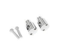 Motocicleta Riser Universal para Elevador De Manillar De Motocicleta De 22MM Y 25MM Kit De Abrazadera De Soporte para Manillar De 1 ''y 7/8" Negro/Cromo Riser Manillar Moto(Chrome 22mm)