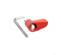 Motocicleta rueda delantera trasera ABS Sensor Guard Aleación de aluminio Tapa protectora Cubierta decorativa para bicicletas generales Rojo (rojo)