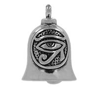 Motocicleta Safety Bell, Drive Safe Bell, Eye Pattern Bell, Biker Key Chain, Vintage Craftsmanship Motorcycle Bells for Bikers with an Eye Pattern for Safe Cycling Luck Bells Keyring