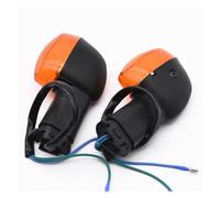 Motocicleta señal Giro Luces circulación Luces De Luces De Giro para Motocicleta para YBR125 CryptonT105/110 XTZ125 JYM125, Intermitentes Izquierdo Y Derecho, Luz Intermitente.(Black)