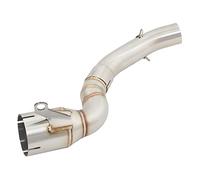 Motocicleta Silenciador Deslizamiento para Duke 200 2020-2023 Tubo De Enlace Motocicleta Catalizador Eliminar Conexión Silenciador Pit Bike Tubo Enlace Catalítico Moto Scooter Silenciador