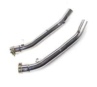 Motocicleta Silenciador para Kawasaki para ZX14-R para ZZR1400 2006-2016 de Escape de Motocicleta Slip-On Tubo de Enlace Medio Codo Pit Bike Tubo Enlace Catalítico Moto Scooter Silenciador(2012-2016)