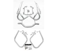 Motocicleta Slider Protector Motor Delantero Y Trasero Motocicleta Barra Parachoques Autopista Tanque Combustible Apto Para Para R 1200RT Para R1200 RT Protección contra caídas(1 Set Bumper Silver)