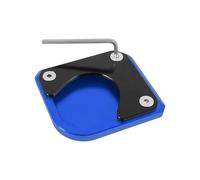 Motocicleta Soporte Almohadilla Apoyo Pata Lateral Motocicleta Para YAMAHA WR250R WR 250R 2007-2020 Extensor Cabra, Placa Soporte Y Ampliación Base Lateral Caballete Almohadilla(Azul)