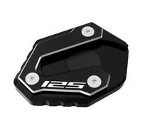Motocicleta Soporte Almohadilla Para Pata De Cabra Motocicleta Para Yamaha MT125 MT-125 MT 125 2014-2024 Extensor Lateral Caballete Almohadilla(Negro)
