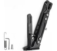 Motocicleta Soporte Lateral para Suzuki Grass Tracker 2002-2016, Ajustable Pata Cabra Motocicleta Pie Soporte Estacionamiento Pata Accesorio,Black