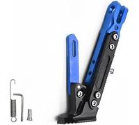 Motocicleta Soporte Lateral para Yamaha YBR 125 2005-2025, Ajustable Pata Cabra Motocicleta Pie Soporte Estacionamiento Pata Accesorio,Blue