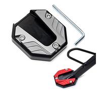 Motocicleta Soporte Pie Caballete Lateral Enlarger Placa CNC Aluminio Pad Accesorios Motocicleta CNC Aluminio Soporte Almohadilla Soporte Lateral Pie Ampliar Acolchado Pata Cabra para Motocicleta