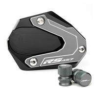 Motocicleta Soporte Placa Extensión Pata Cabra Lateral Motocicleta Para Aprilia RS457 RS 457 2024 2025 Almohadilla Ampliación Soporte, Tapa Válvula Almohadilla Extensión Lateral