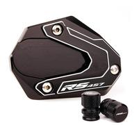 Motocicleta Soporte Placa Extensión Pata Cabra Lateral Motocicleta Para Aprilia RS457 RS 457 2024 2025 Almohadilla Ampliación Soporte, Tapa Válvula Almohadilla Extensión Lateral