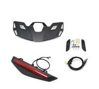 Motocicleta Soporte Portaequipajes Trasero Motocicleta con Luz LED Luz Trasera para Gold Wing para Goldwing GL 1800 2021 2022 para GL1800 para Tour Portaequipajes(Black and Red Set)