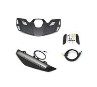 Motocicleta Soporte Portaequipajes Trasero Superior Motocicleta con Intermitentes Luz Freno LED para Gold Wing para GL 1800 para GL1800 B DA para Tour 2021 - Portaequipajes(Black and White Set)