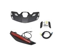 Motocicleta Soporte Portaequipajes Trasero Superior Motocicleta con Intermitentes Luz Freno LED para Gold Wing para GL 1800 para GL1800 B DA para Tour 2021 - Portaequipajes(Black and Red Set)