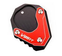 Motocicleta Soporte Soporte Lateral Para Motocicleta Para GUZZI V85TT V85 TT V 85 2020 2021 2022 2023 Extensor Para Pata Cabra, Tapa Válvula Lateral Caballete Almohadilla(Rojo)