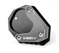 Motocicleta Soporte Soporte Lateral Para Pata De Cabra Motocicleta Para GUZZI V85TT V85 V 85 TT 2020 2021 2022 Extensor Para Lateral Caballete Almohadilla(Titanio)