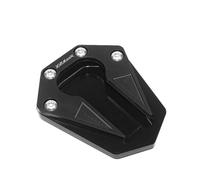 Motocicleta Soporte Soporte Para Caballete Lateral De Motocicleta Para Benelli TRK502 TRK502X BJ600 BN600GS 2017 2018 Extensor Para Lateral Caballete Almohadilla(Negro)