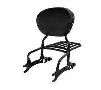 Motocicleta Soporte Trasero para Indian Chieftain Springfield Dark Horse para Challenger Respaldo Portaequipajes Sissy Bar Motocicleta Vintage Soporte portaequipajes(Black Black)