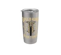 Motocicleta Speed King Cafe Racer Vaso térmico de acero inoxidable de doble pared