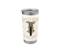 Motocicleta Speed King Cafe Racer Vaso térmico de acero inoxidable de doble pared